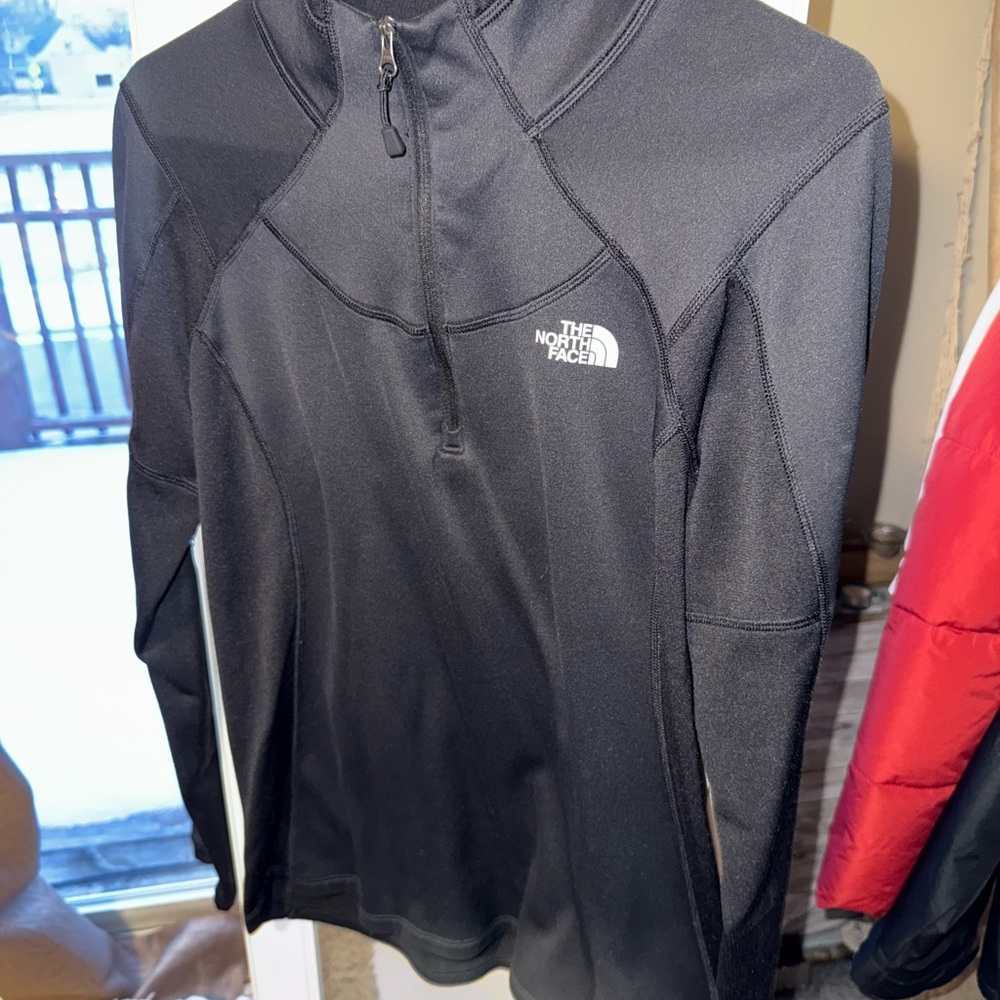 The North Face Black Thermadry 1/4 zip Pullover